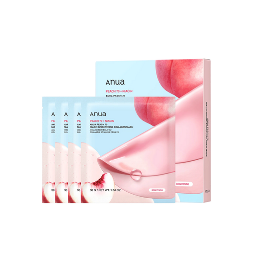 Anua - Peach 70 Niacin Brightening Collagen Mask (38G*4EA)