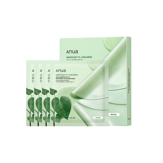 Anua - Heartleaf 70 Soothing Collagen Mask (38G*4EA)