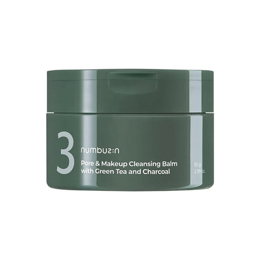 NUMBUZIN - No.3 Pore & Makeup Cleansing Balm With Green Tea And Charcoal 85g