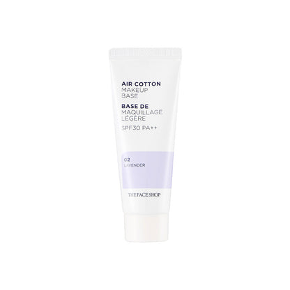 THE Face Shop - Air Cotton Makeup Base Spf30 Pa++, 02 Lavender