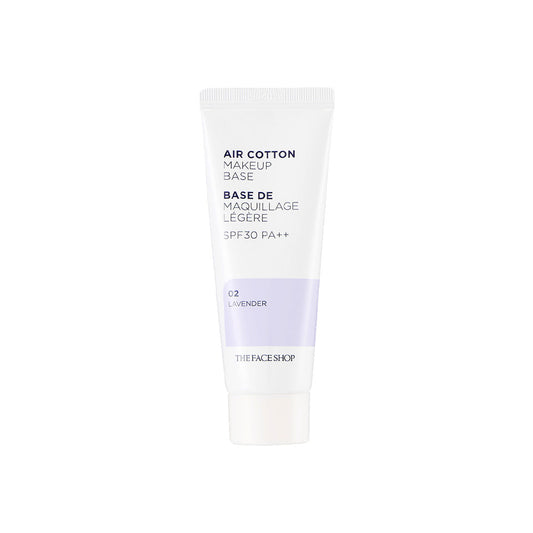 THE Face Shop - Air Cotton Makeup Base Spf30 Pa++, 02 Lavender