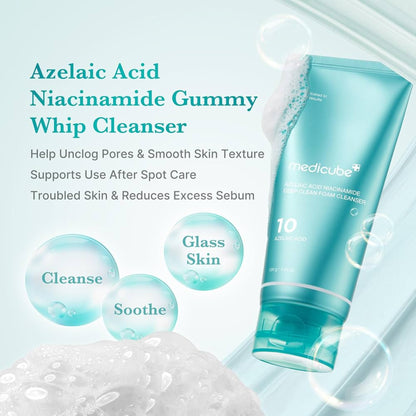 Azelaic Acid Niacinamide Deep Clean Foam Cleanser 120g