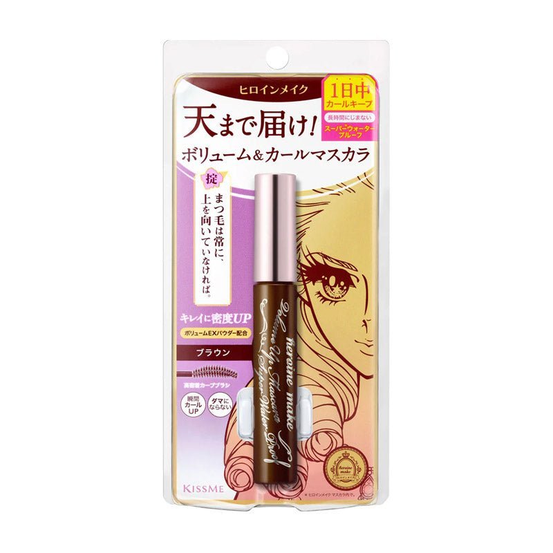 Isehan Heroine Make Volume Up Mascara Super Waterproof  (Brown) 6g