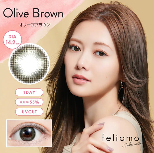 Feliamo Olive Brown Daily Lenses 10pcs